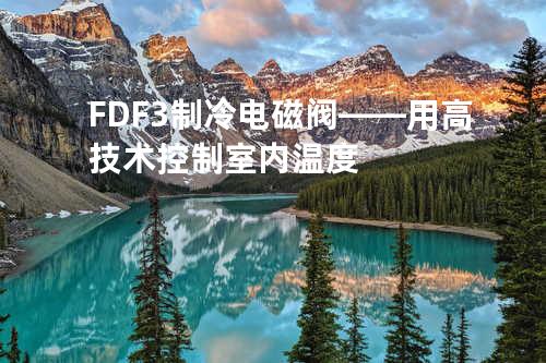 FDF-3制冷电磁阀——用高技术控制室内温度