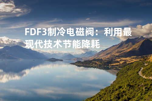 FDF-3制冷电磁阀：利用最现代技术节能降耗
